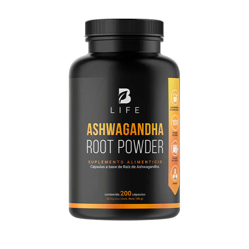 Ashwagandha Root Powder | Raíz de Ashwagandha 200 capsulas