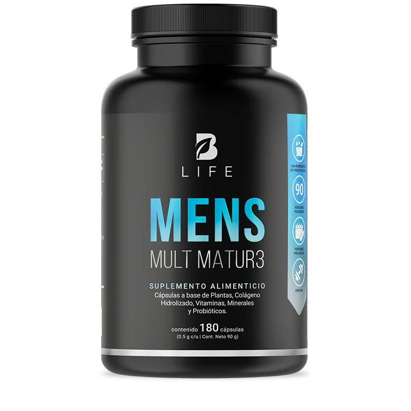 Mens Multi Matur3 | Multivitamínico para Hombre +40 180 capsulas
