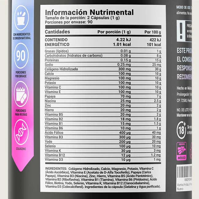 Pre Nat Blend | Fórmula para Maternidad 180 capsulas