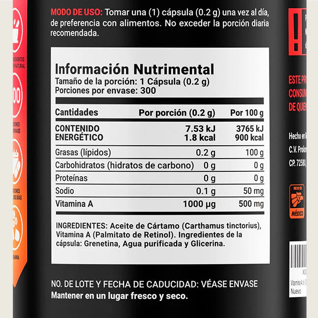 A Blend | Vitamina A 300 capsulas