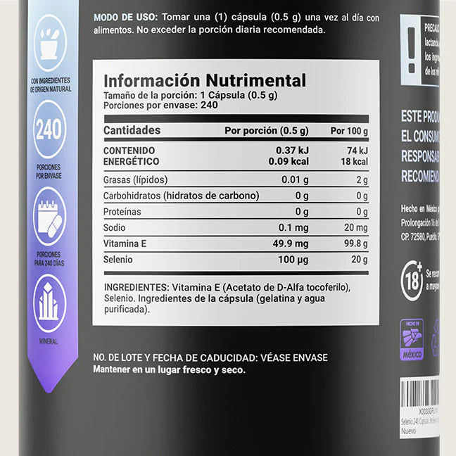 Selenm Blend | Selenio 240 capsulas