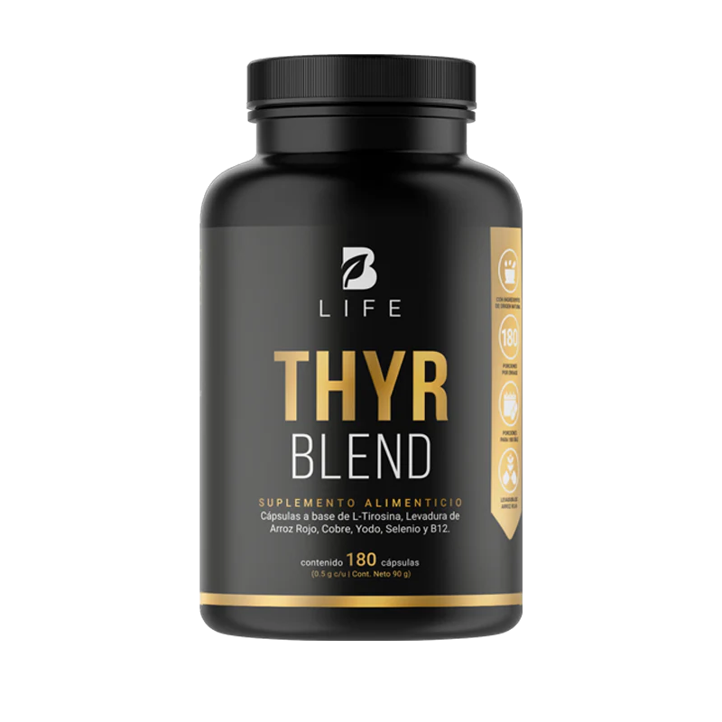 Thyr Blend | Fórmula a base de L-Tirosina, Yodo y Vitamina B12 180 CAPS.