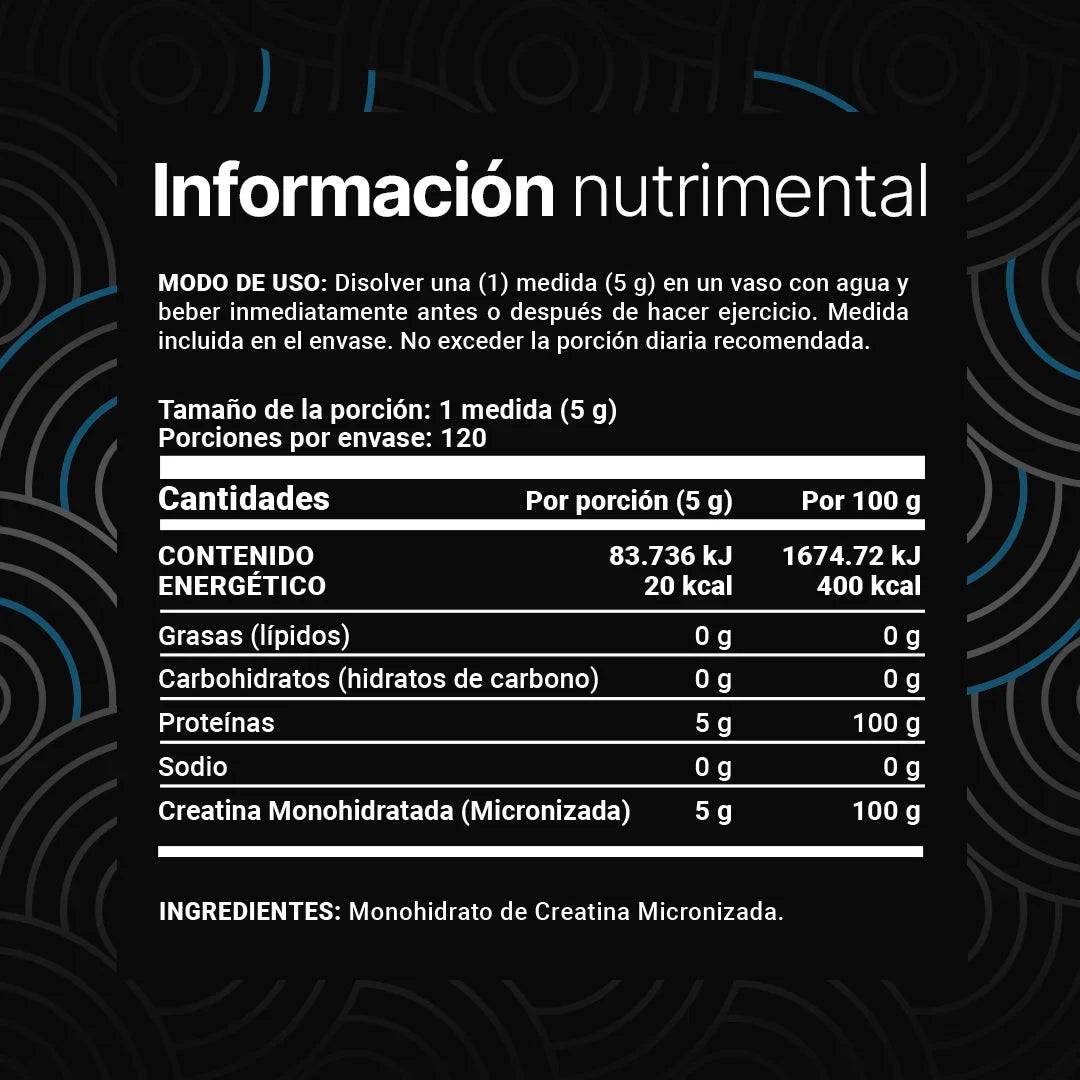 Creatina Monohidratada en Polv