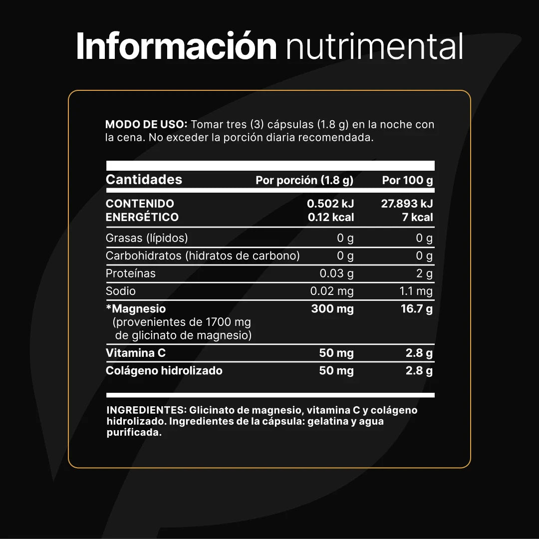 Glycinate Mag | Glicinato de Magnesio 240 capsulas