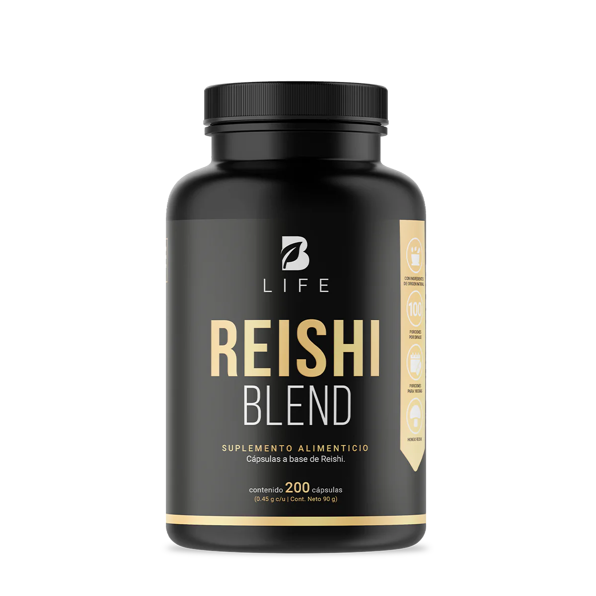 Hongo Reishi 200 capsulas
