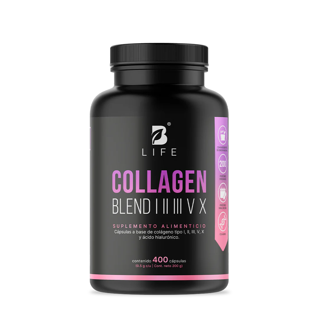 Colágeno Hidrolizado Tipo I, II, III, V y X 180 capsulas