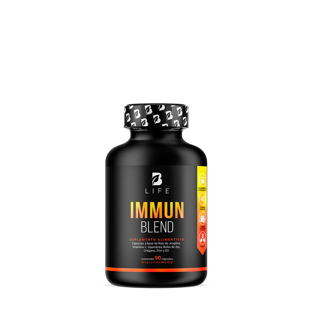 Immun Blend | Multivitamínico de Vitamina C + Jengibre 90 capsulas