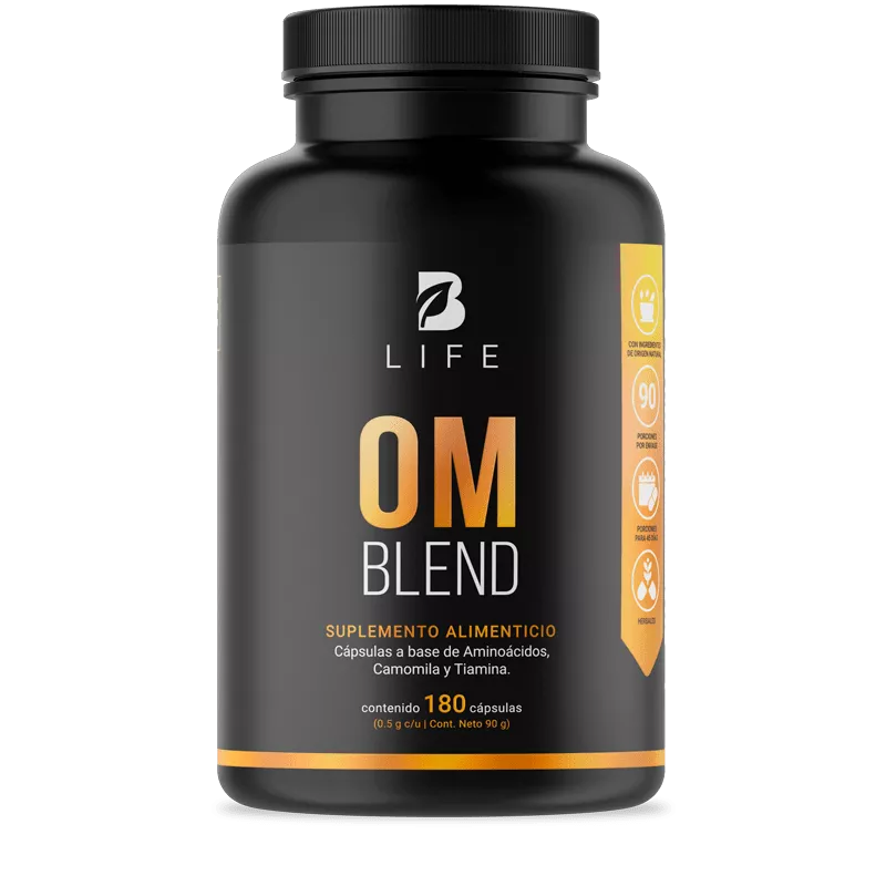 Om Blend | Fórmula a base de Camomila, L Tirosina y Gaba 180 capsulas