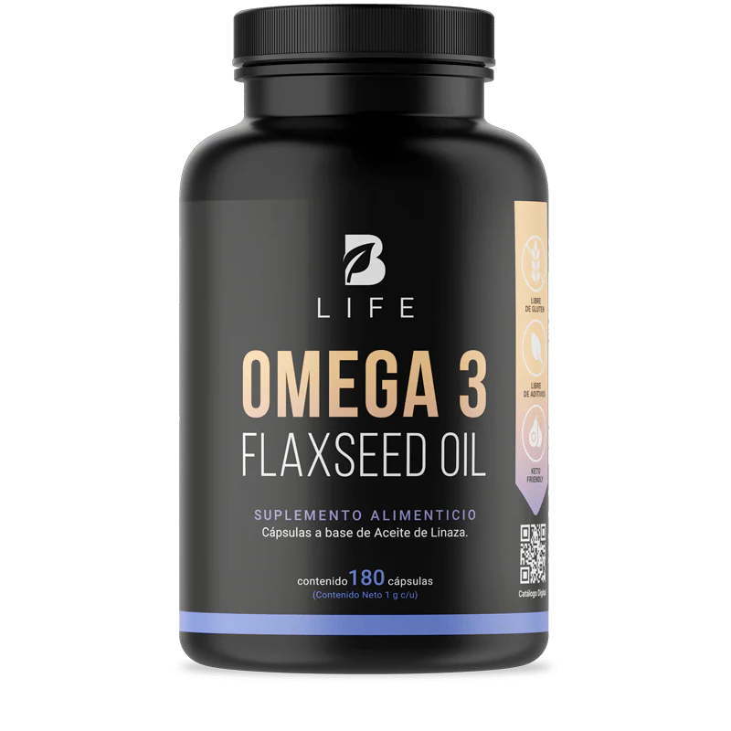Omega 3 Flaxseed-Oil | Omega 3 Aceite de Linaza 180 CAPSULAS.