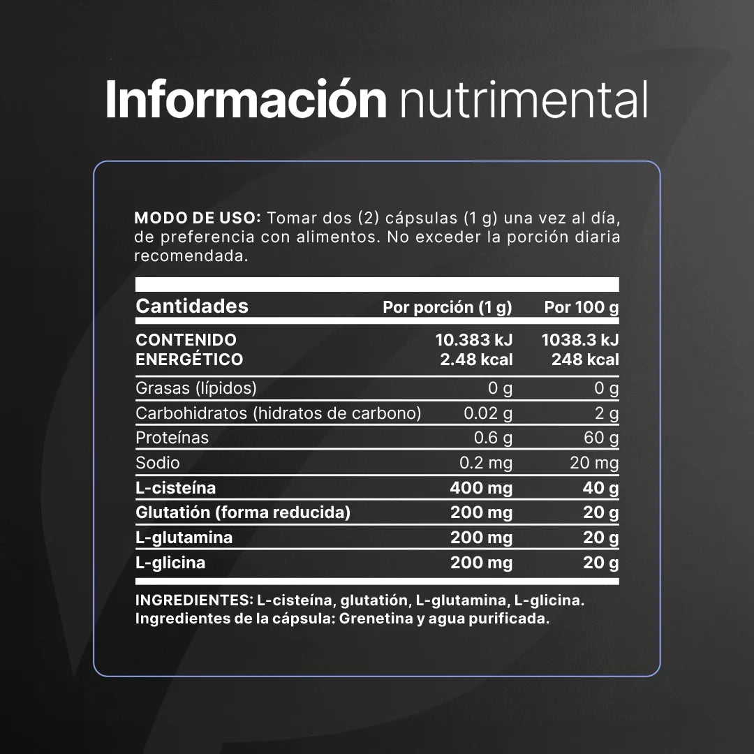 Glutathione Blend | Glutatión 180 CAPSULAS