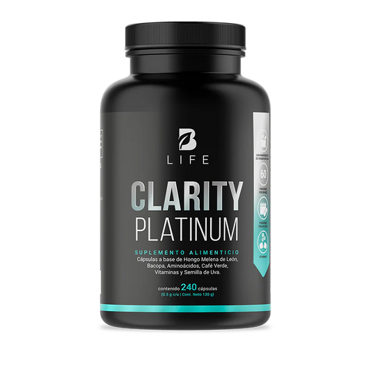 Clarity Platinum | Fórmula a base de L-Tirosina y L-Teanina 240 capsulas