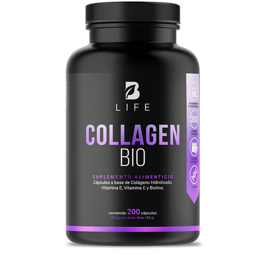 Collagen Bio | Colágeno Hidrolizado + Biotina 200 capsulas