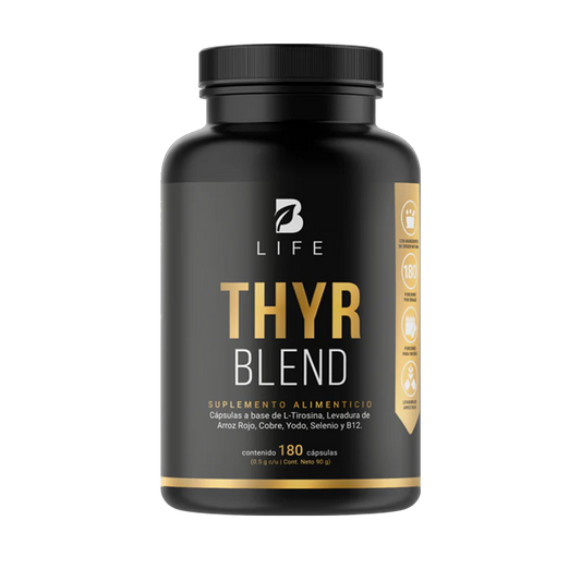 Thyr Blend | Fórmula a base de L-Tirosina, Yodo y Vitamina B12 180 CAPS.