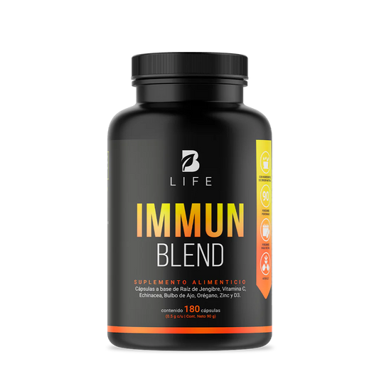 Immun Blend | Multivitamínico de Vitamina C + Jengibre 180 capsulas