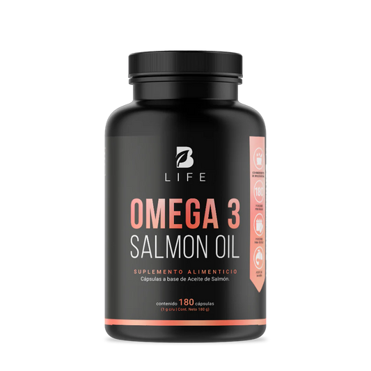 Omega 3 Salmon Oil | Omega 3 Aceite Puro de Salmón 180 capsulas.