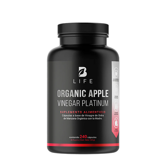 Organic Apple Vinegar Platinum | Vinagre de Manzana Orgánico Platinum 240 capsulas