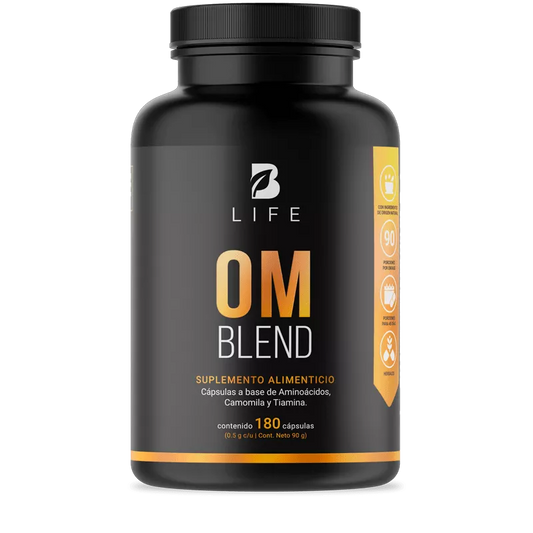 Om Blend | Fórmula a base de Camomila, L Tirosina y Gaba 180 capsulas