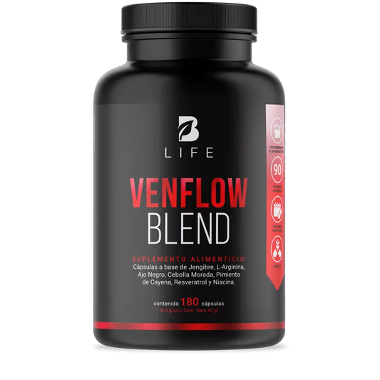 Venflow Blend | Fórmula a base de Jengibre y Resveratrol 180 capsulas