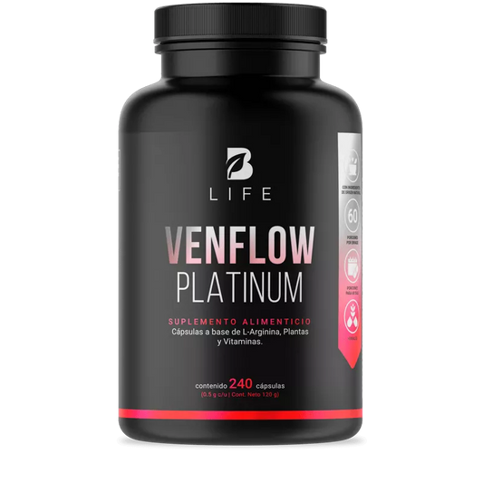 Venflow Platinum | Fórmula potenciada a base de L-Arginina 240 capsulas